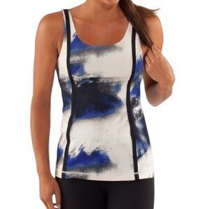 Lululemon Wholehearted Tank Milky Way Multi Black Size 4
